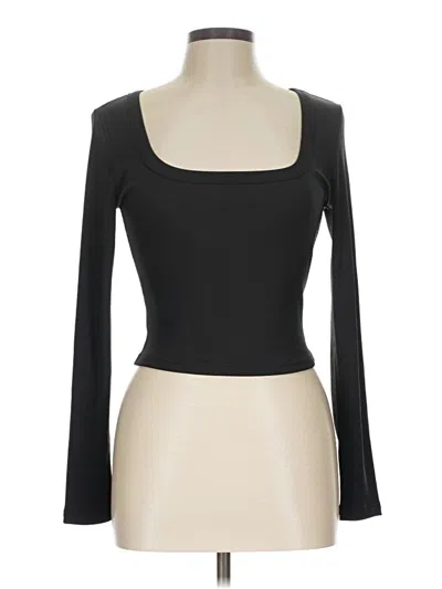 Pre-owned Ekouaer 3/4 Sleeve T-shirt In Black