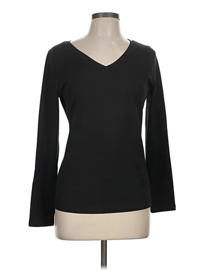 Pre-owned Ekouaer 3/4 Sleeve T-shirt In Black