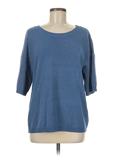 Pre-owned Ekouaer 3/4 Sleeve T-shirt In Blue