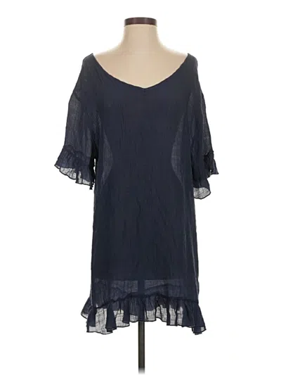 Pre-owned Ekouaer 3/4 Sleeve T-shirt In Blue