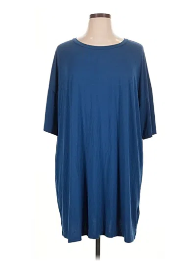 Pre-owned Ekouaer 3/4 Sleeve T-shirt In Blue
