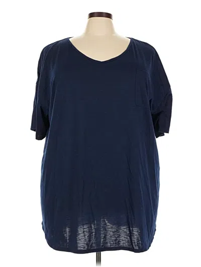 Pre-owned Ekouaer 3/4 Sleeve T-shirt In Blue