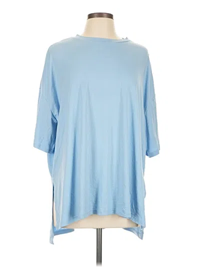 Pre-owned Ekouaer 3/4 Sleeve T-shirt In Blue