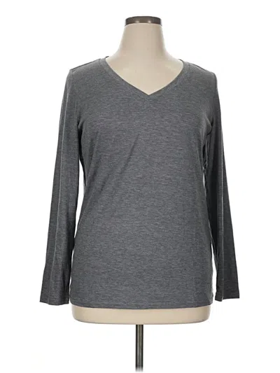 Pre-owned Ekouaer 3/4 Sleeve T-shirt In Gray