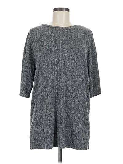 Pre-owned Ekouaer 3/4 Sleeve T-shirt In Gray