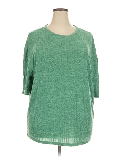 Pre-owned Ekouaer 3/4 Sleeve T-shirt In Green