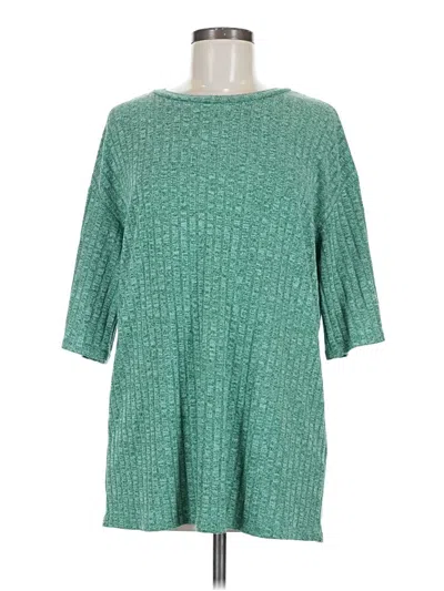 Pre-owned Ekouaer 3/4 Sleeve T-shirt In Green