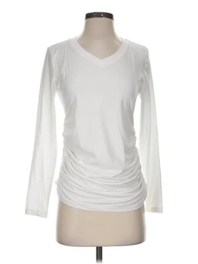 Pre-owned Ekouaer 3/4 Sleeve T-shirt In Ivory