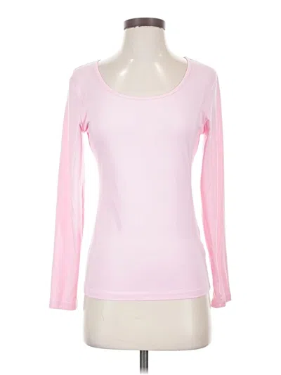 Pre-owned Ekouaer 3/4 Sleeve T-shirt In Pink