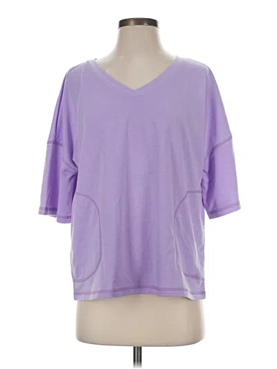 Pre-owned Ekouaer 3/4 Sleeve T-shirt In Purple