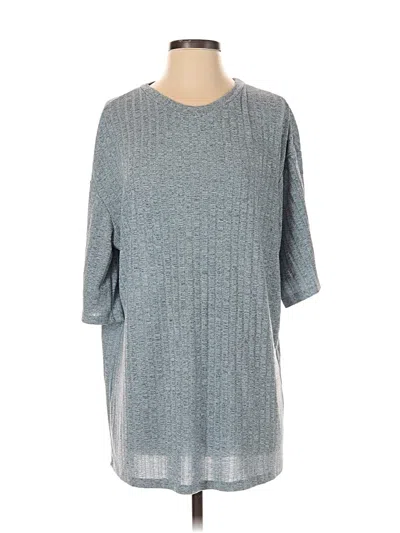 Pre-owned Ekouaer 3/4 Sleeve T-shirt In Silver