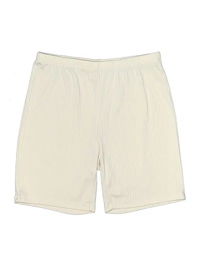 Pre-owned Ekouaer Athletic Shorts In Ivory