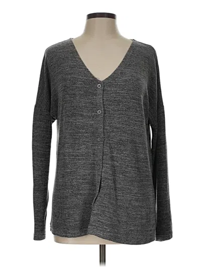 Pre-owned Ekouaer Cardigan Sweater In Gray