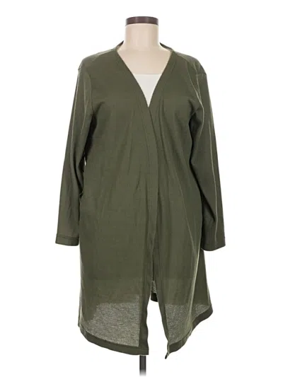 Pre-owned Ekouaer Cardigan Sweater In Green