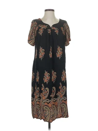 Pre-owned Ekouaer Casual Dress In Black