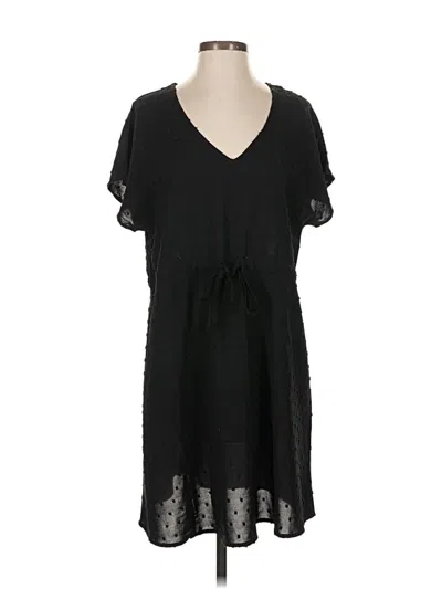 Pre-owned Ekouaer Casual Dress In Black