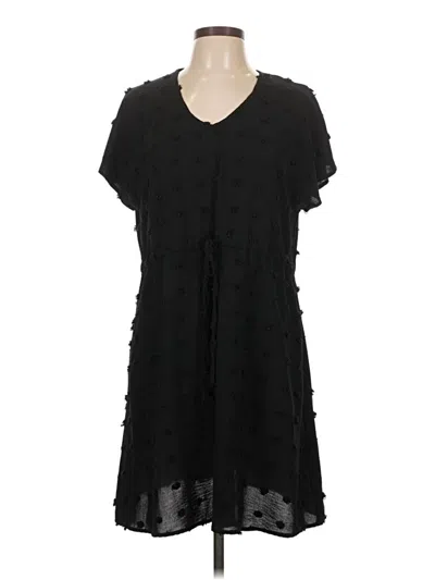 Pre-owned Ekouaer Casual Dress In Black