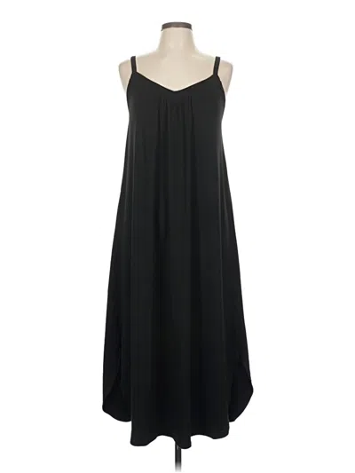 Pre-owned Ekouaer Casual Dress In Black