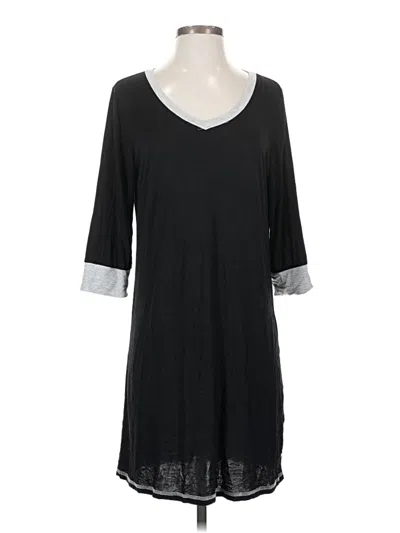 Pre-owned Ekouaer Casual Dress In Black