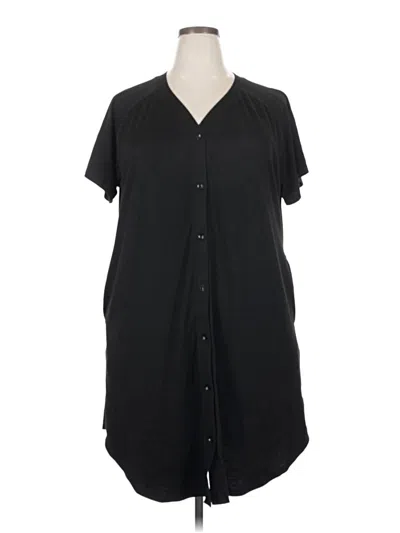 Pre-owned Ekouaer Casual Dress In Black