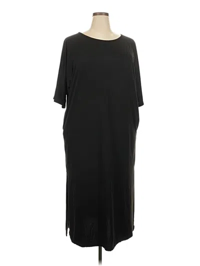 Pre-owned Ekouaer Casual Dress In Black