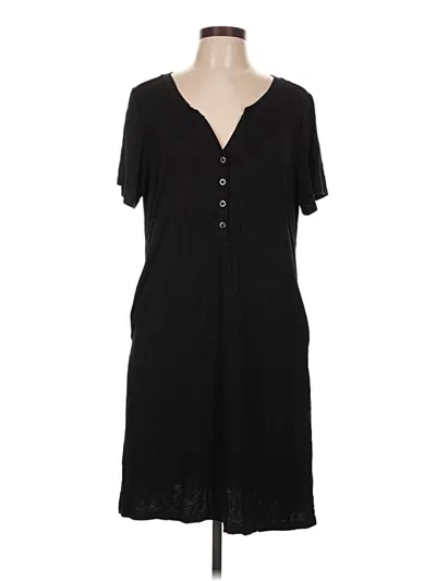 Pre-owned Ekouaer Casual Dress In Black