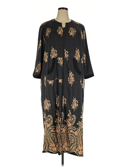 Pre-owned Ekouaer Casual Dress In Black