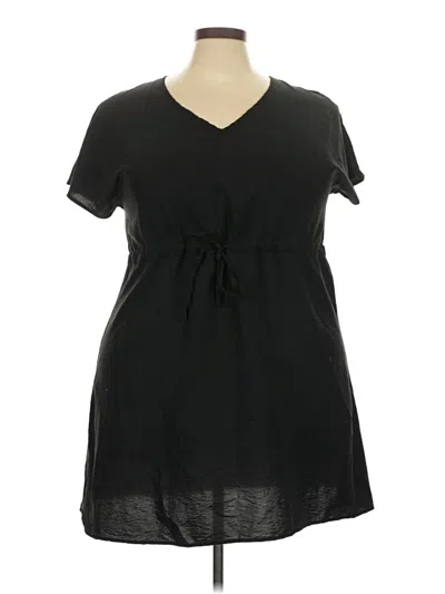 Pre-owned Ekouaer Casual Dress In Black