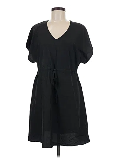 Pre-owned Ekouaer Casual Dress In Black