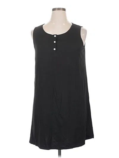 Pre-owned Ekouaer Casual Dress In Black