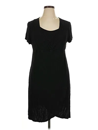 Pre-owned Ekouaer Casual Dress In Black