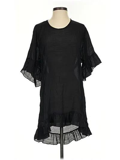 Pre-owned Ekouaer Casual Dress In Black