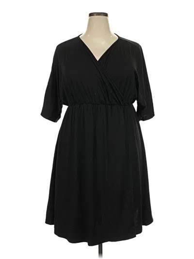 Pre-owned Ekouaer Casual Dress In Black