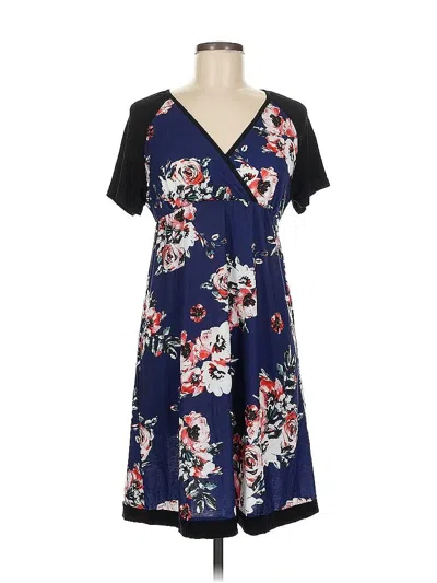 Pre-owned Ekouaer Casual Dress In Blue