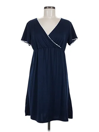 Pre-owned Ekouaer Casual Dress In Blue