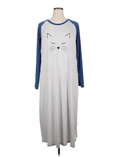 Pre-owned Ekouaer Casual Dress In Blue