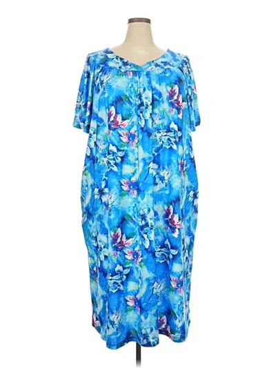 Pre-owned Ekouaer Casual Dress In Blue