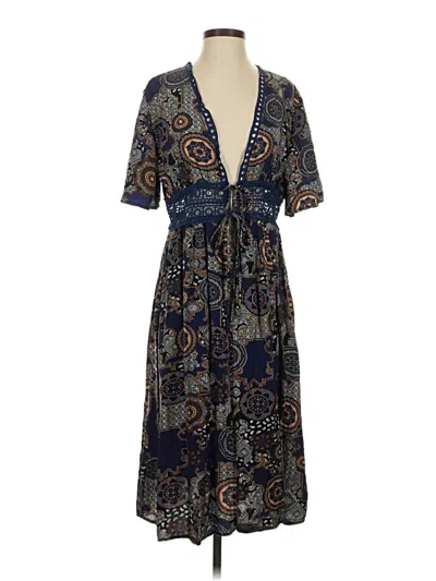 Pre-owned Ekouaer Casual Dress In Blue