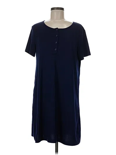 Pre-owned Ekouaer Casual Dress In Blue