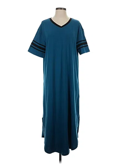 Pre-owned Ekouaer Casual Dress In Blue