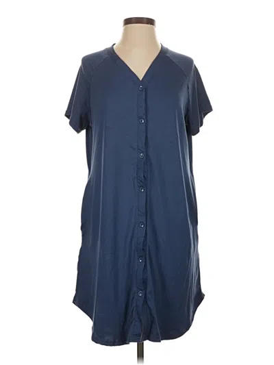 Pre-owned Ekouaer Casual Dress In Blue
