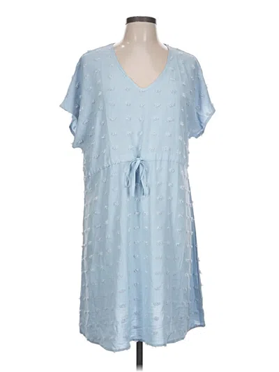 Pre-owned Ekouaer Casual Dress In Blue