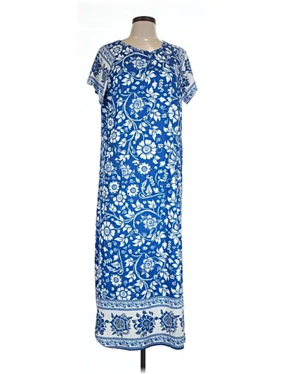 Pre-owned Ekouaer Casual Dress In Blue