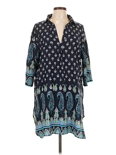 Pre-owned Ekouaer Casual Dress In Blue