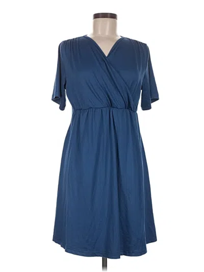 Pre-owned Ekouaer Casual Dress In Blue