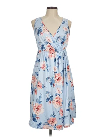 Pre-owned Ekouaer Casual Dress In Blue