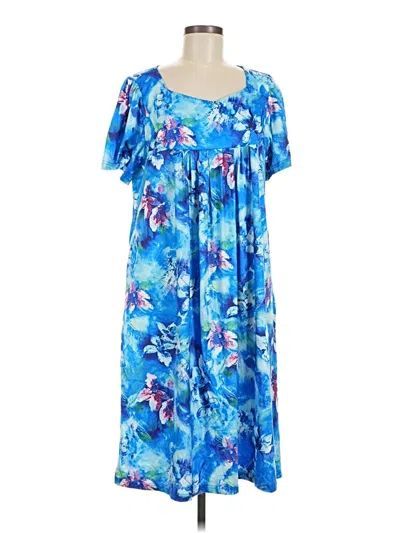 Pre-owned Ekouaer Casual Dress In Blue