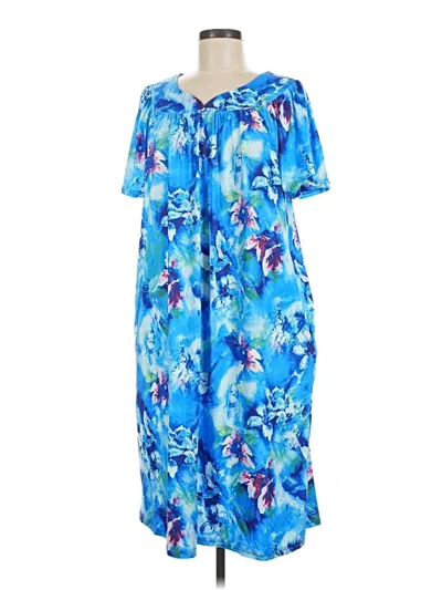 Pre-owned Ekouaer Casual Dress In Blue