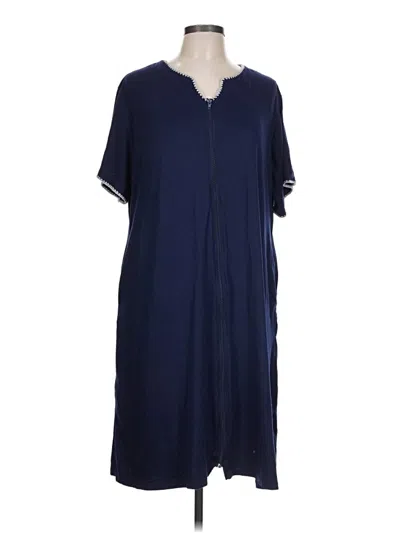 Pre-owned Ekouaer Casual Dress In Blue