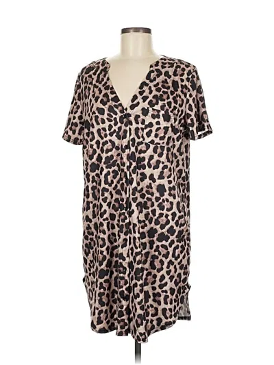 Pre-owned Ekouaer Casual Dress In Brown